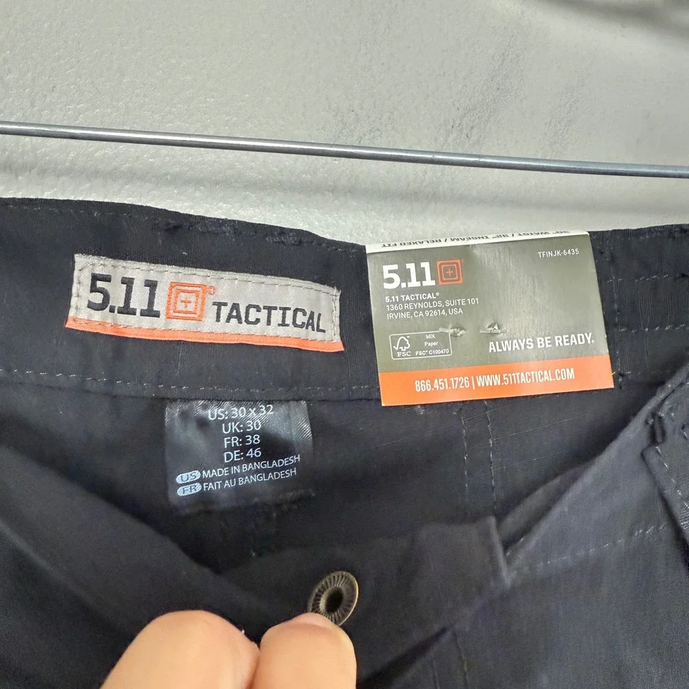 NWT 5.11 Tactical Men's Taclite‎ Pro Lightweight Cargo Pants Black Size W30x 31